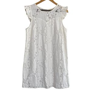 White Monteau Lace Dress (size L)